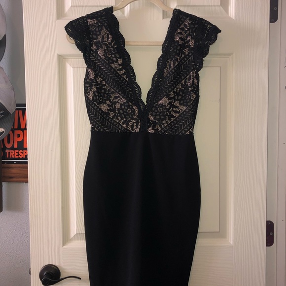 Lace Black Dress - Picture 2 of 2